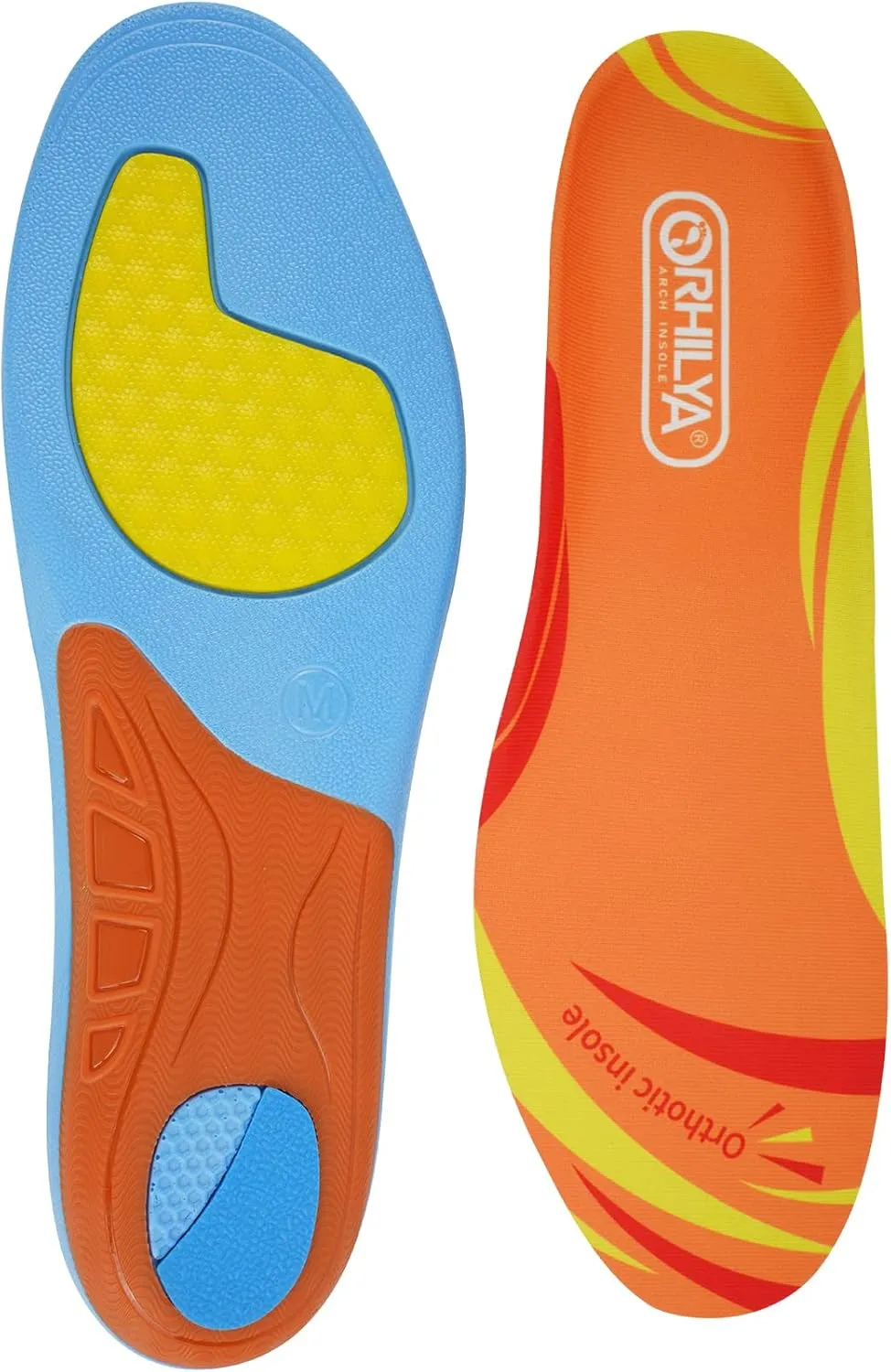 Arch Support Insert Plantar Fasciitis Pain Relief Heel Spur Orthopedic Insole Men Women, Flat Feet Comfort Gel Work Boot Shoe Orthotic Insert Long Time Standing, XS