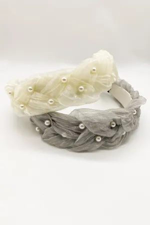 Bexley Organza Pearl Headband