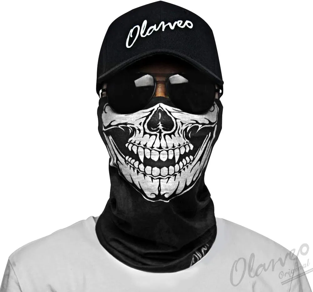 Breathable Seamless Tube Skull Face Mask half Windproof Motorcycle Bicycle Face Mask