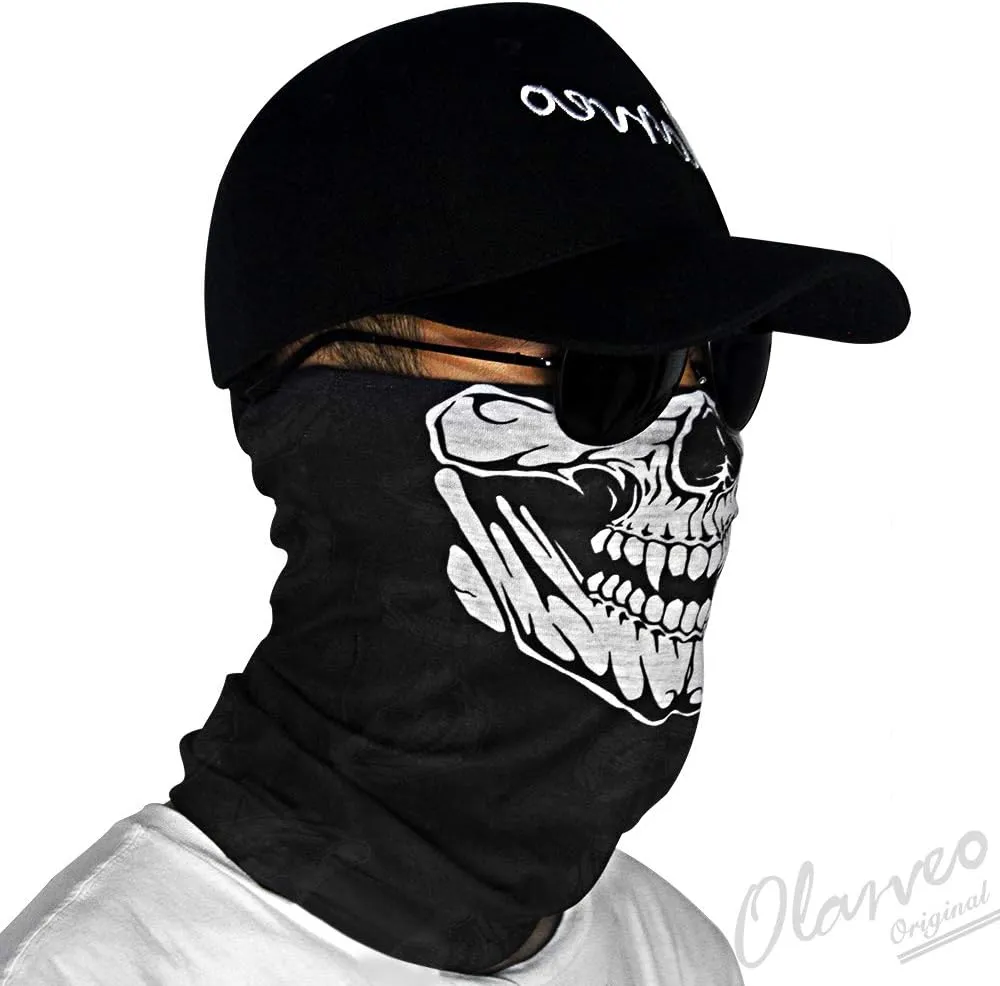 Breathable Seamless Tube Skull Face Mask half Windproof Motorcycle Bicycle Face Mask