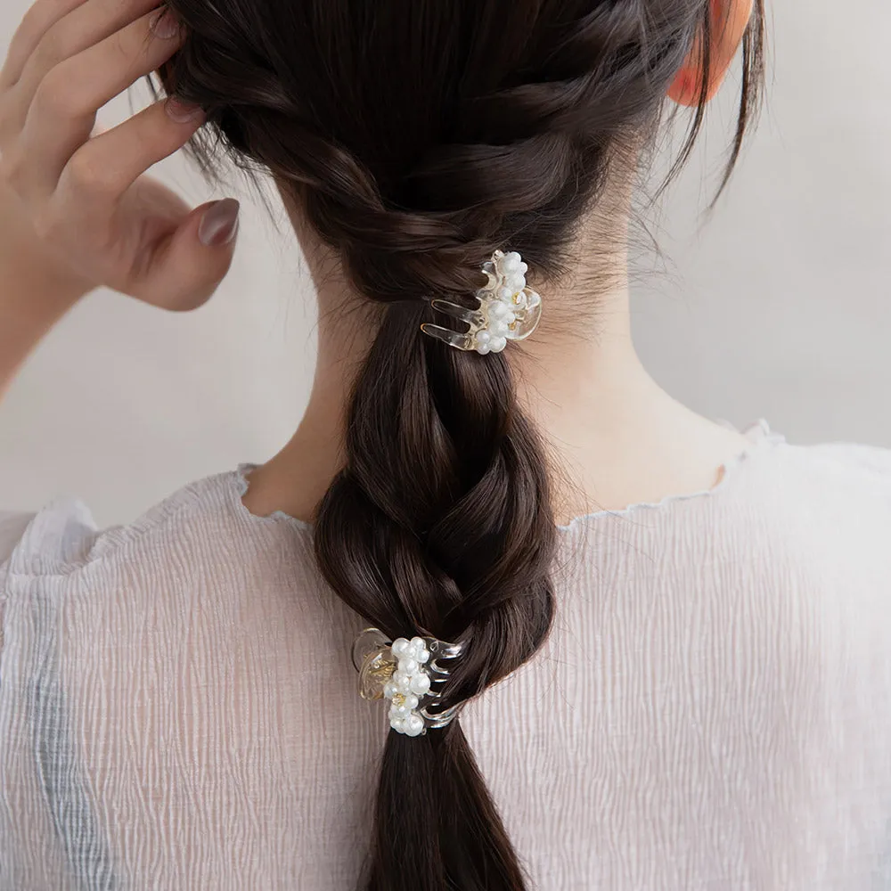 Bubble Pearl Mini Hair Claw Set