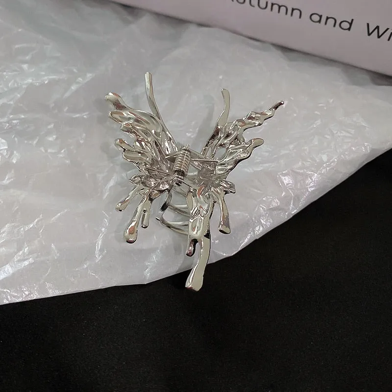 Chic Butterfly Pearl Tassel Hair Clip