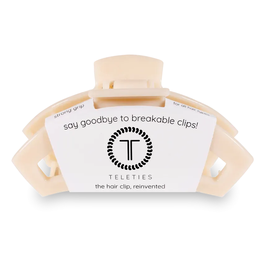 Classic Almond Beige Open Hair Clip