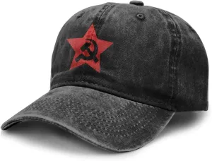 Communist USSR Hammer Sickle Unisex Adult Baseball Hat Sports Cowboy Cap Men Women Snapback