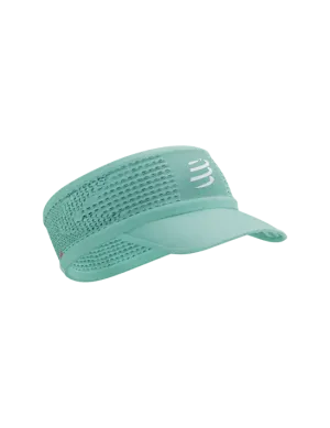 Compressport Unisex's Spiderweb Headband On/Off - Eggshell Blue/White