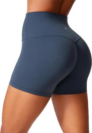CRZ YOGA Secretsculpt Womens Butterlift High Waist Scrunch Butt Biker Shorts 4 Inches - No Front Seam Workout Gym Booty