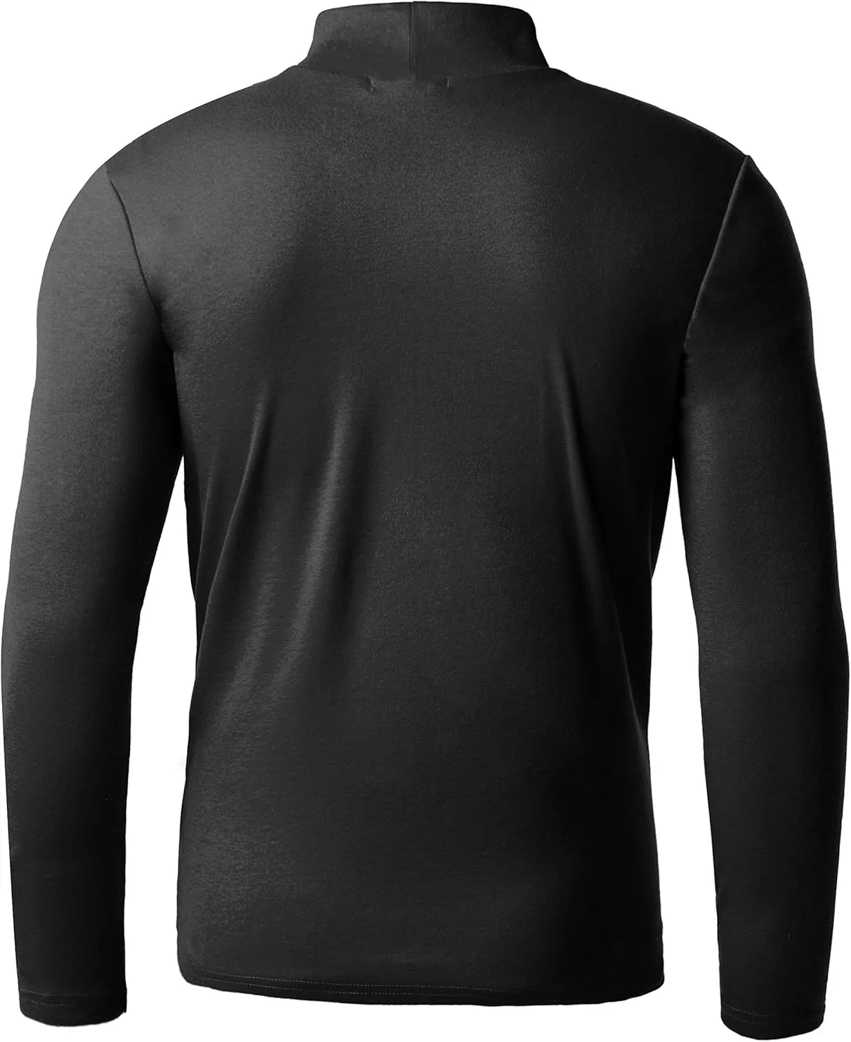 Derminpro Men's Slim Fit Soft Turtleneck Long Sleeve Pullover Lightweight T-Shirt