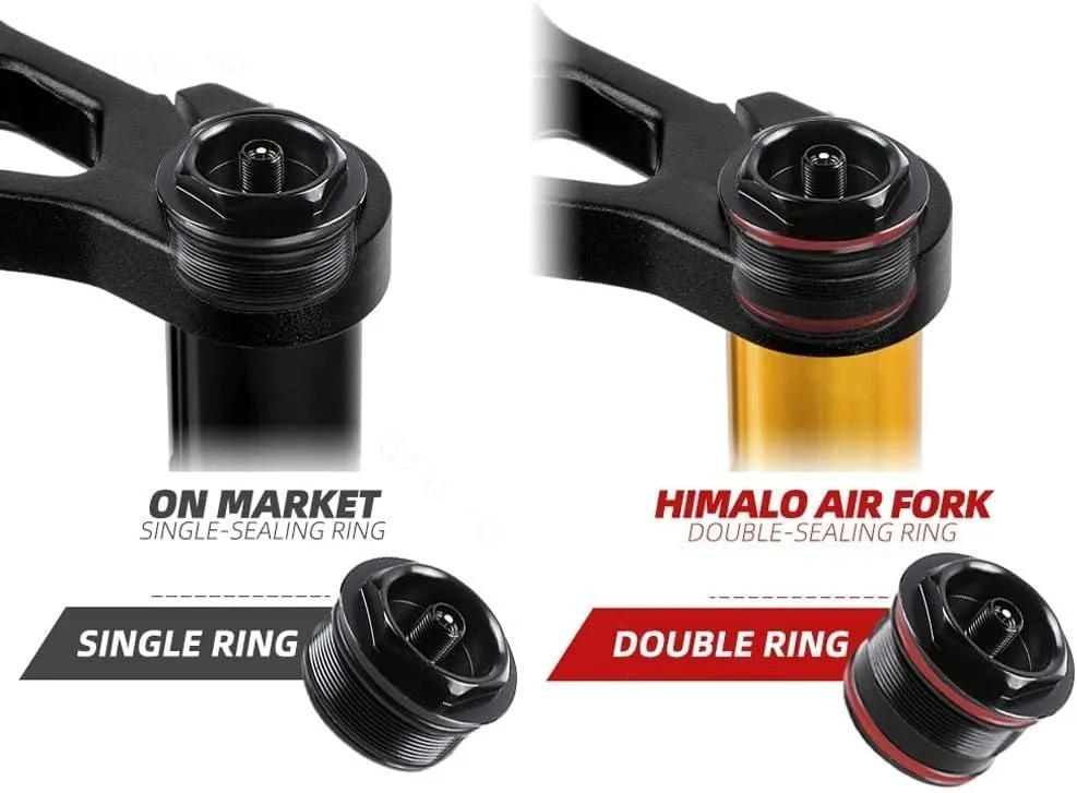 Downhill Mountain Bike Suspension Fork 26 27.5 29 Air Fork Travel 130mm Disc Brake Straight Fork QR Rebound Adjustale Manual Lockout