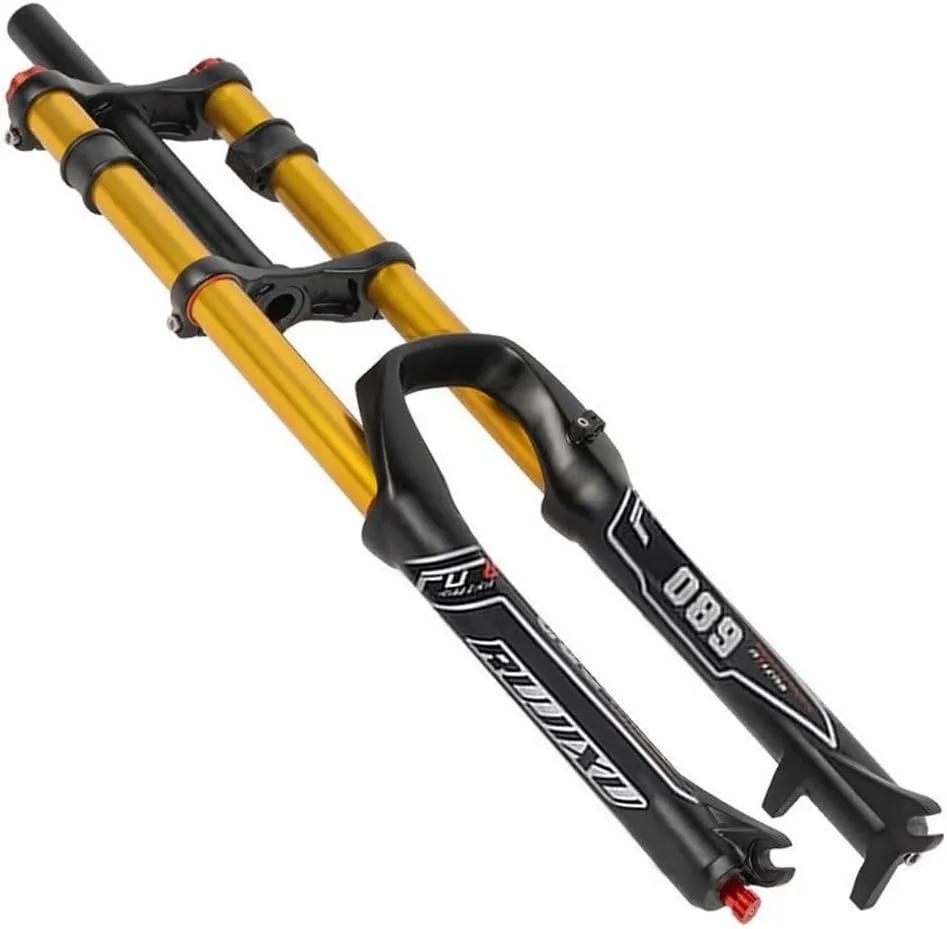 Downhill Mountain Bike Suspension Fork 26 27.5 29 Air Fork Travel 130mm Disc Brake Straight Fork QR Rebound Adjustale Manual Lockout