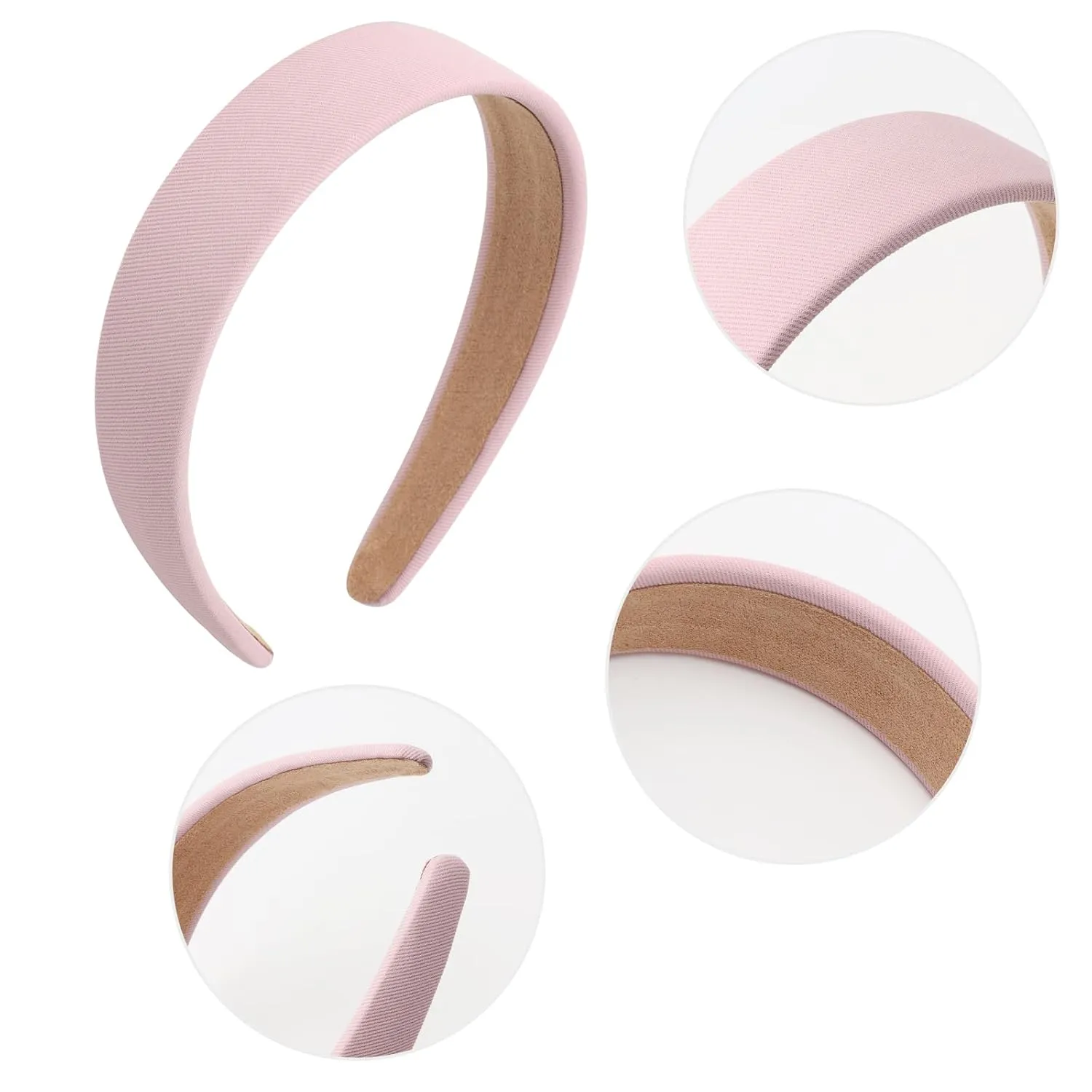 DRESHOW 4 Pcs Wide Headbands for Women Girls Turban Vintage Boho Head Bands Fashion Non Slip Head Wraps Hoop Hair Accessories