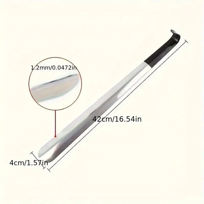 Ergonomic Stainless Steel Easy Grip Long Handle Shoe Horn