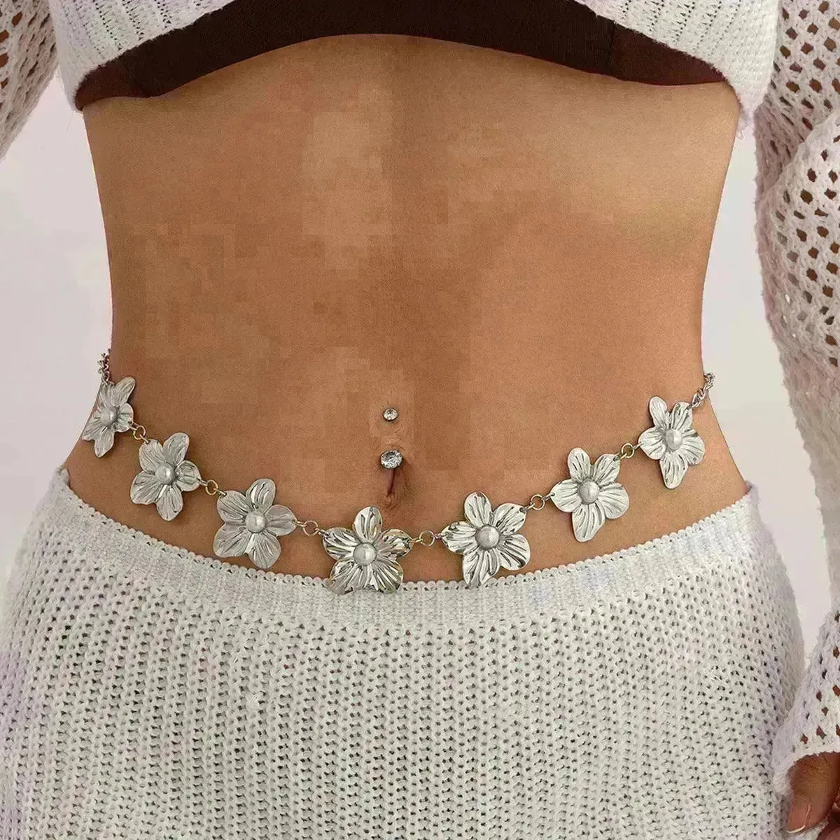 European And American Ocean Vacation Style Starfish Waist Chain Summer  Beach Chain for Women