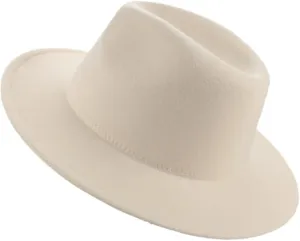 Fedora Hats for Women Black White Hip Hop Panamas Felted Hats for Men Formal Church Wedding Winter Hats