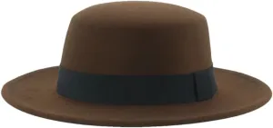 Fedoras Women Hats Ribbon Band Belt Formal Hat Wide Brim Pork Pie Hat Sombreros 29 56-58cm