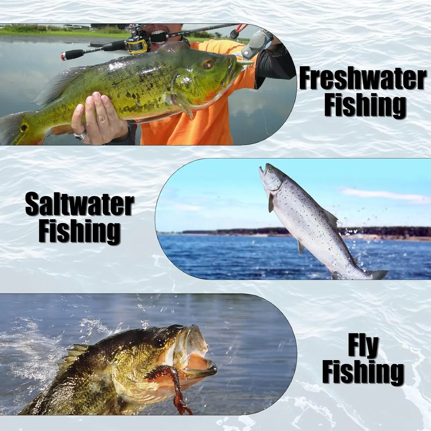 Fishing Clips Power Clip - 50pcs Quick Change Connector Link Split Rings Snaps Saltwater Freshwater