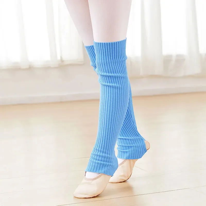 Girls Ballet Knitted Leg Warmers Kids Yoga Socks Gym Fitness Pilates Dance Accessory