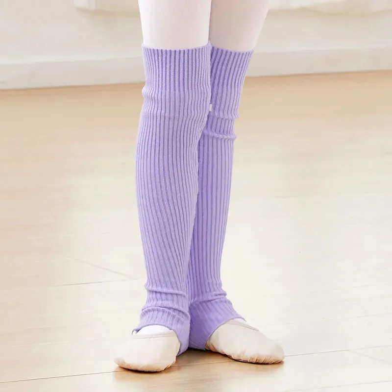 Girls Ballet Knitted Leg Warmers Kids Yoga Socks Gym Fitness Pilates Dance Accessory