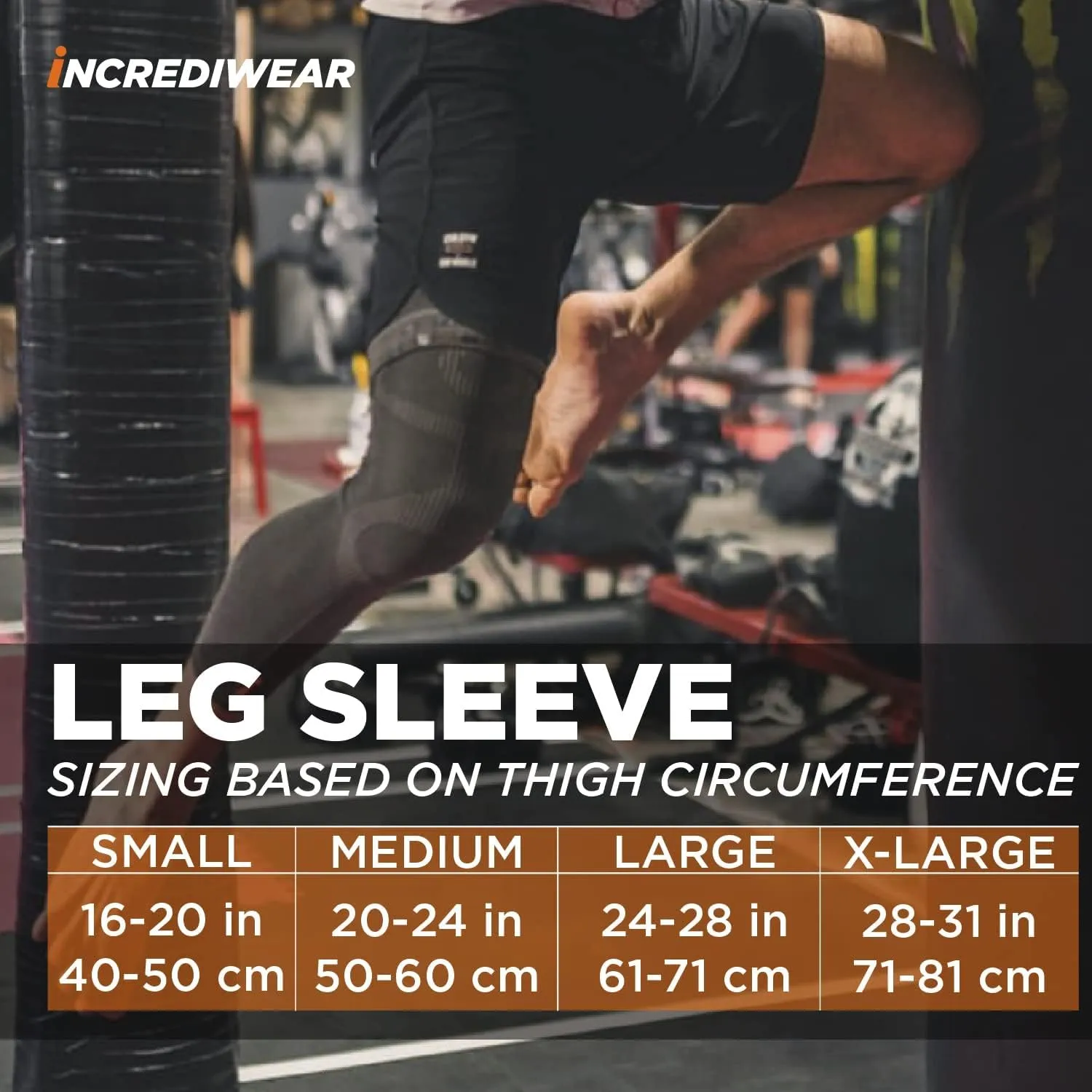Incrediwear Leg Sleeve 2pk  Full Length Long Leg Sleeve for Leg Pain Relief & Muscle Recovery, Helps Reduce Swelling & Inflammation, Promotes Circulation, Leg Sleeves for Men & Women (Navy, Large)