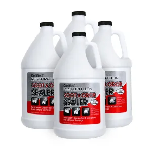 Nilodor® Certified® Restoration Soot & Odor Sealer w/ Odor Neutralizer (1 Gallon Bottles) - Case of 4