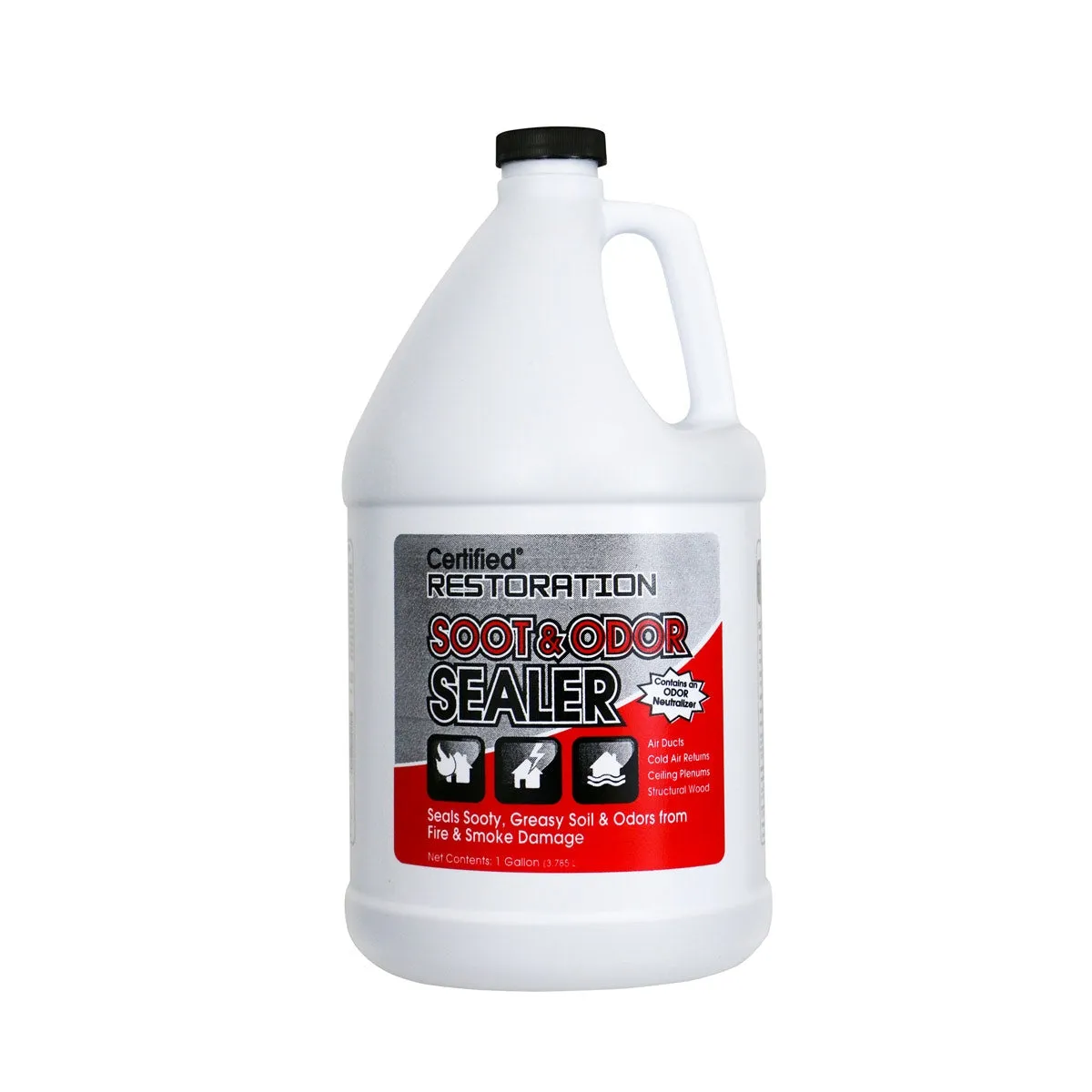 Nilodor® Certified® Restoration Soot & Odor Sealer w/ Odor Neutralizer (1 Gallon Bottles) - Case of 4