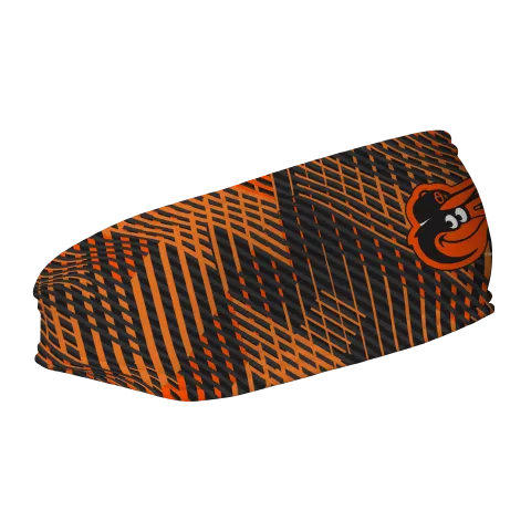 Orioles Fleece Headband: Sport Plaid