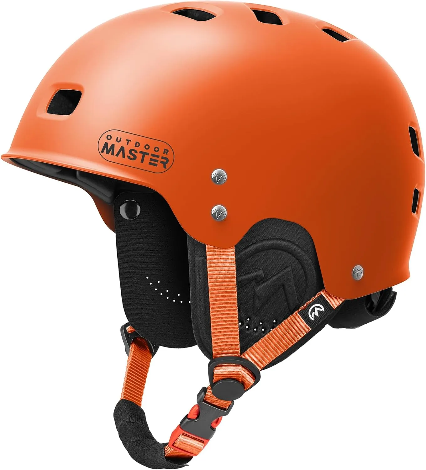 OutdoorMaster Kayak Helmet, Wakeboard Helmet Whitewater Helmet Men Women, Water Helmet with Ear Pads, Surf Helmet 12 Vents Dial Fit Adjustment Longboard Helmet, Perfect for Kayaking, Boating