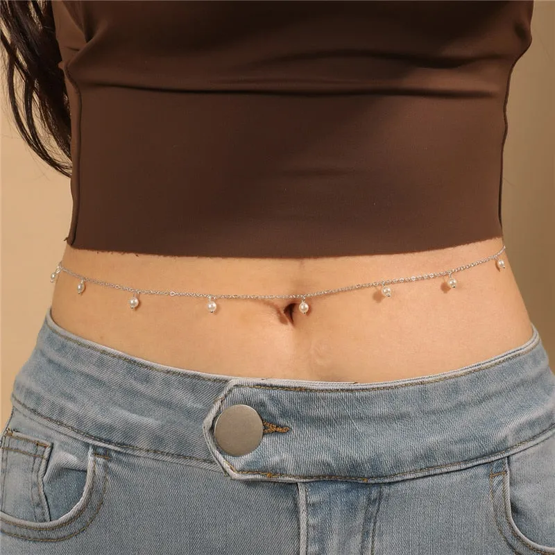 PEARL DECOR WAIST CHAIN