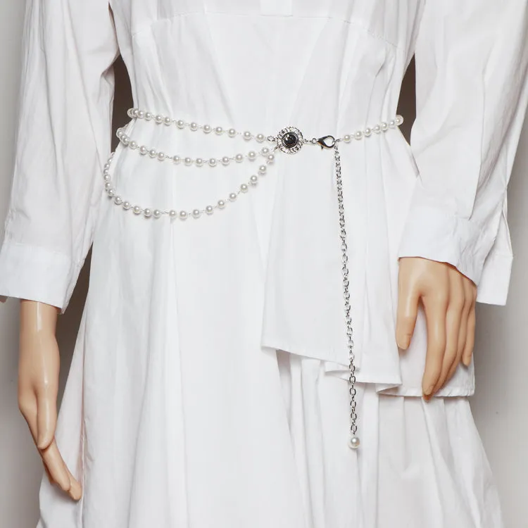 Pearl waist chain KF81835