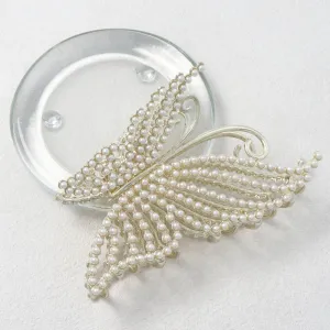 Pearly Butterfly Claw Clip