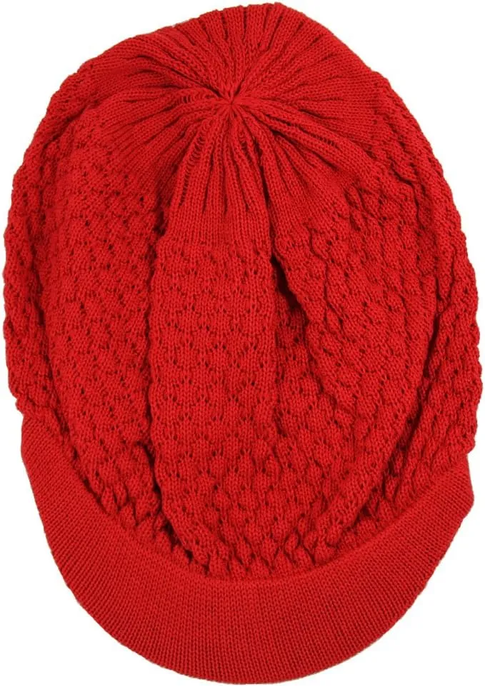 RW Unisex Cotton Rasta Beanie Visor (More Colors)