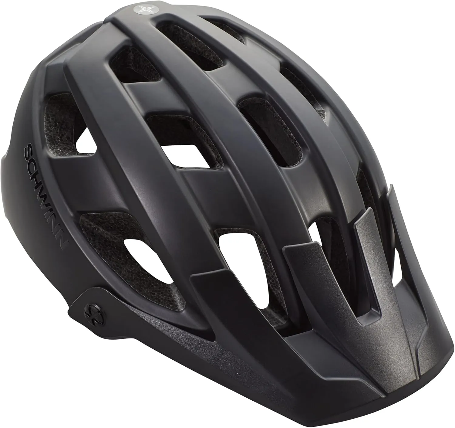 Schwinn Bunker ERT Bike Helmet For Adult Youth Men Women, Wider Coverage, Can Fit Head Circumference 53-63 cm, With 17 Air Vents, Pivoting Visor, and Adjustable Locking Strap