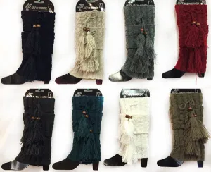 solid color knitted boot topper leg warmer Case of 12
