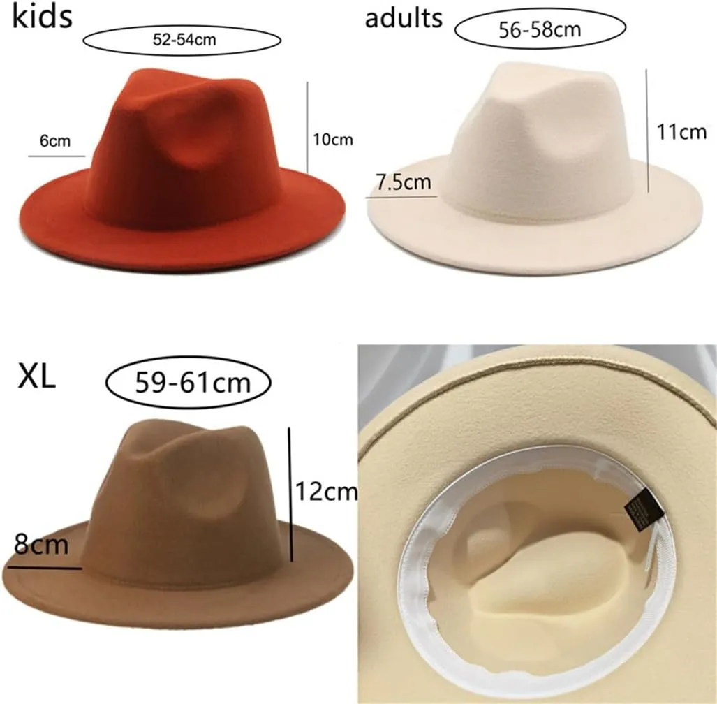 Women Winter Luxury Fedora Hat Man Hats Formal Wedding Decorate Panama Cap Fedoras