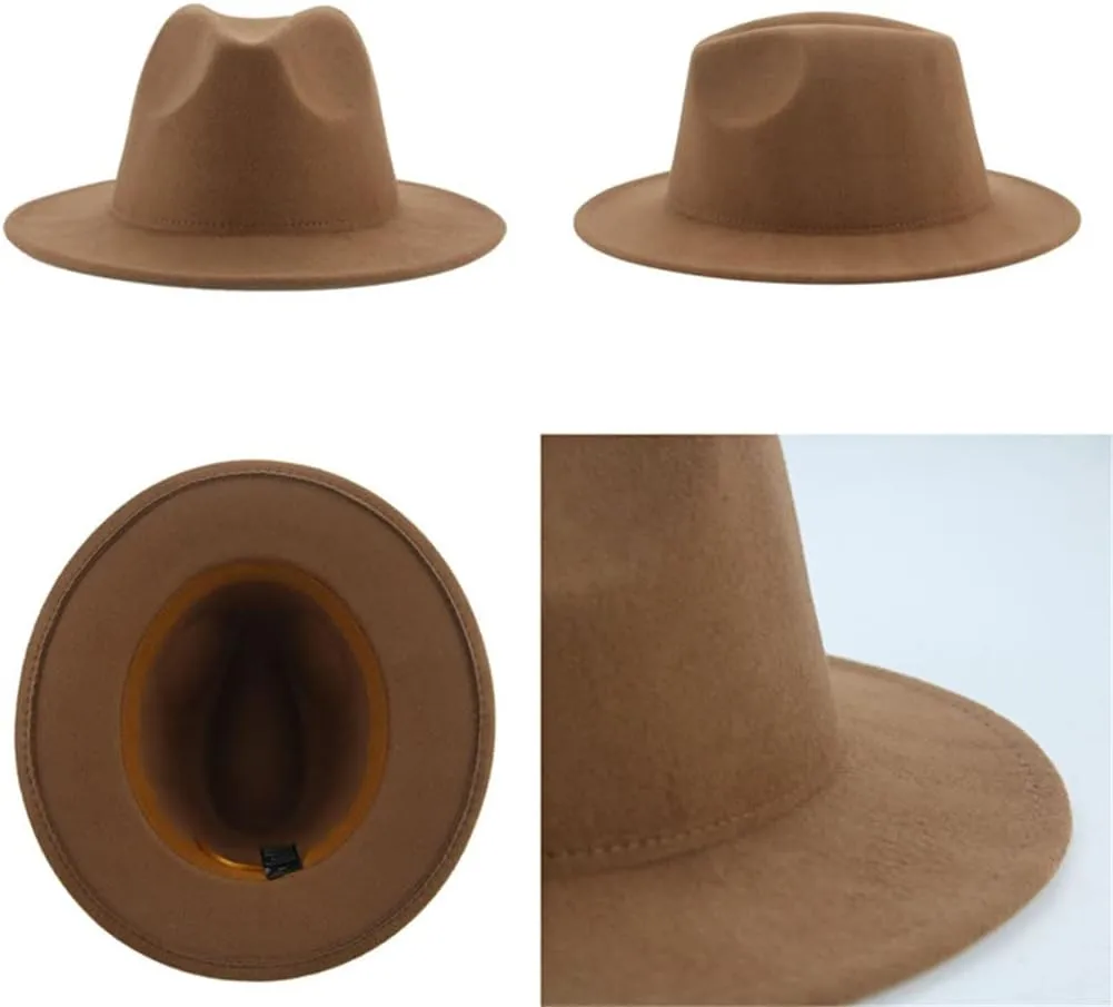 Women Winter Luxury Fedora Hat Man Hats Formal Wedding Decorate Panama Cap Fedoras