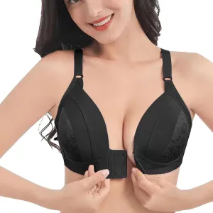 Womens Breathable New Air Bra,Plus Size High Support Ultra-Thin Comfort Padded No Underwire Front Closure Bras