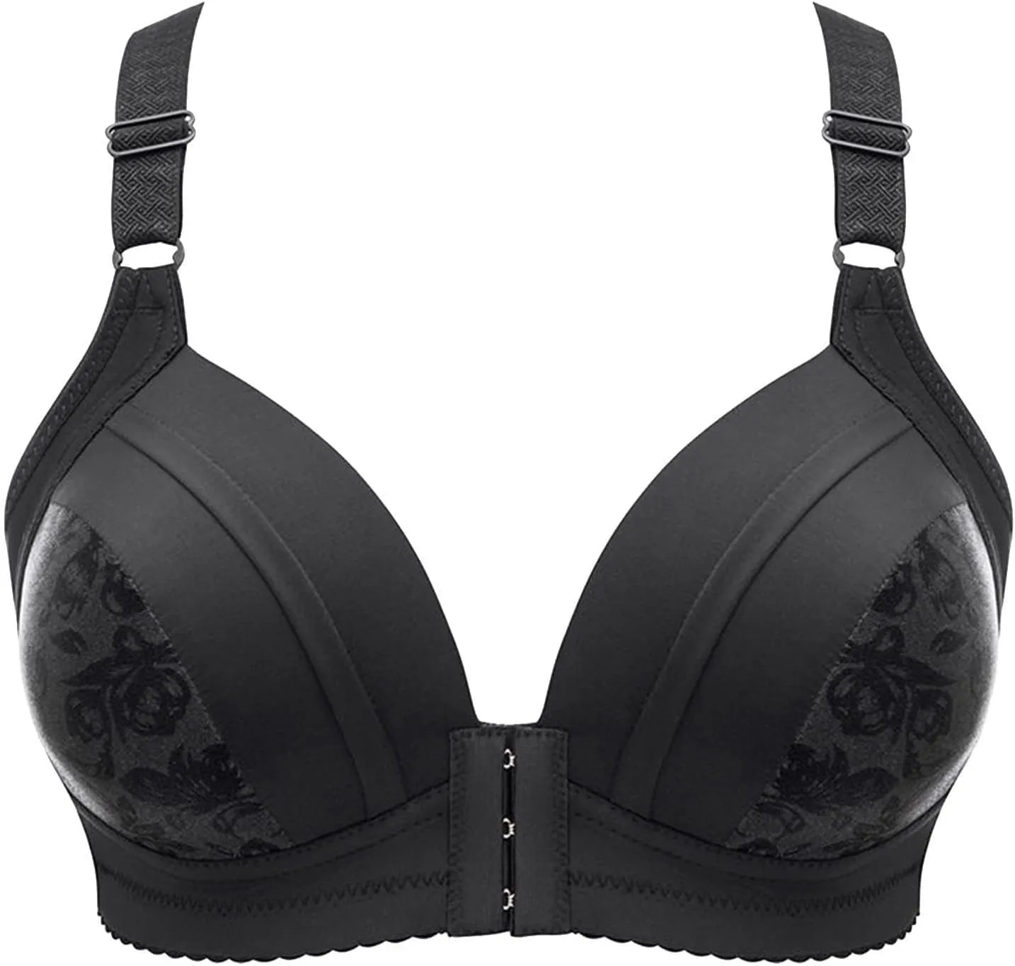 Womens Breathable New Air Bra,Plus Size High Support Ultra-Thin Comfort Padded No Underwire Front Closure Bras